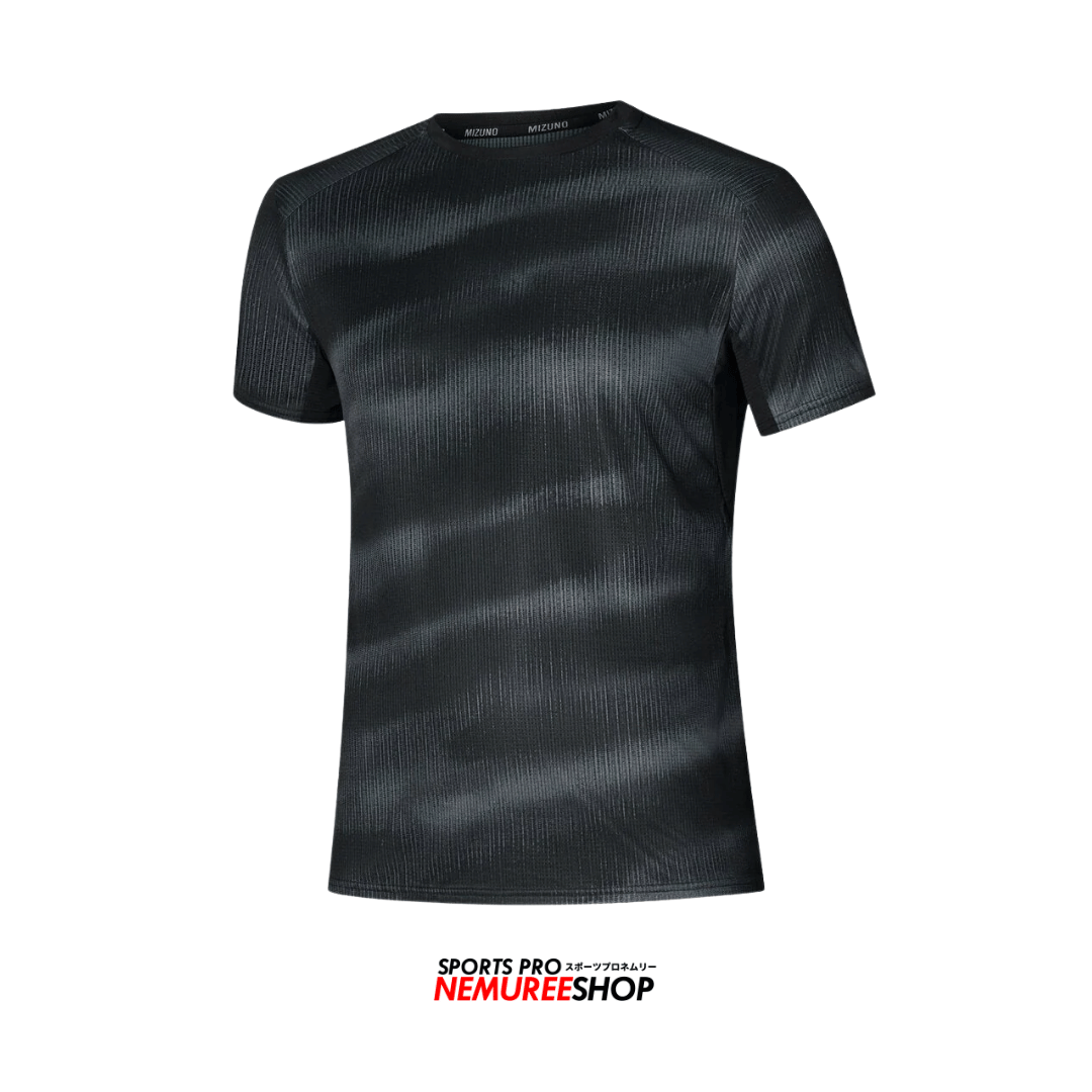 MIZUNO Apparel  DRYAEROFLOW GRAPHIC TEE (BLACK) - Nemuree Shop - Online Sports Store
