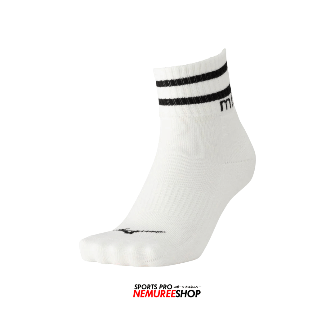MIZUNO Accessories 1P LINE SOCKS SHORT (WHITE) - Nemuree Shop - Online Sports Store