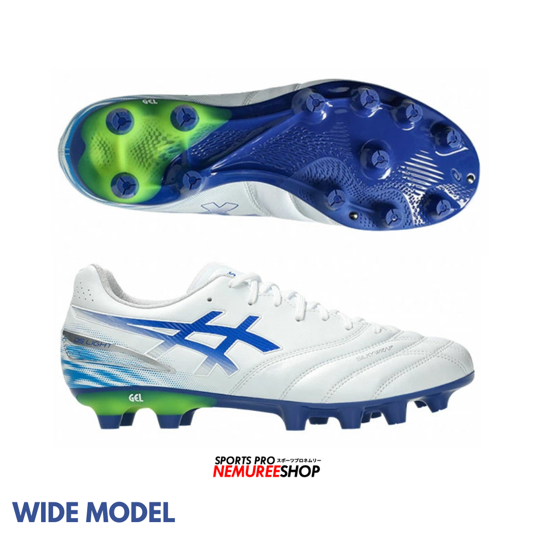 ASICS Football Shoes DS LIGHT PRO WIDE (WHITE/ASICS BLUE) - Nemuree Shop - Online Sports Store