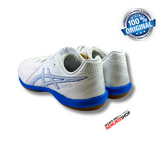 ASICS Futsal Shoes CALCETTO WD 9 (WHITE/ELECTRIC BLUE) - Nemuree Shop - Online Sports Store