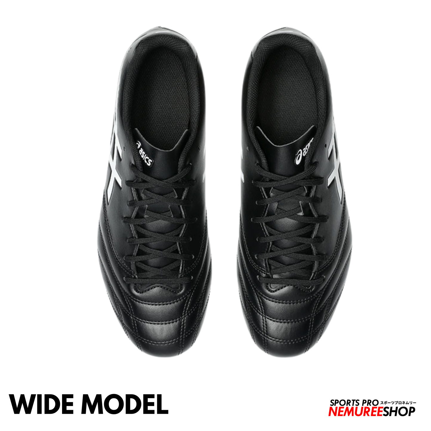 ASICS Football Shoes DS LIGHT CLUB WIDE (BLACK/WHITE) - Nemuree Shop - Online Sports Store