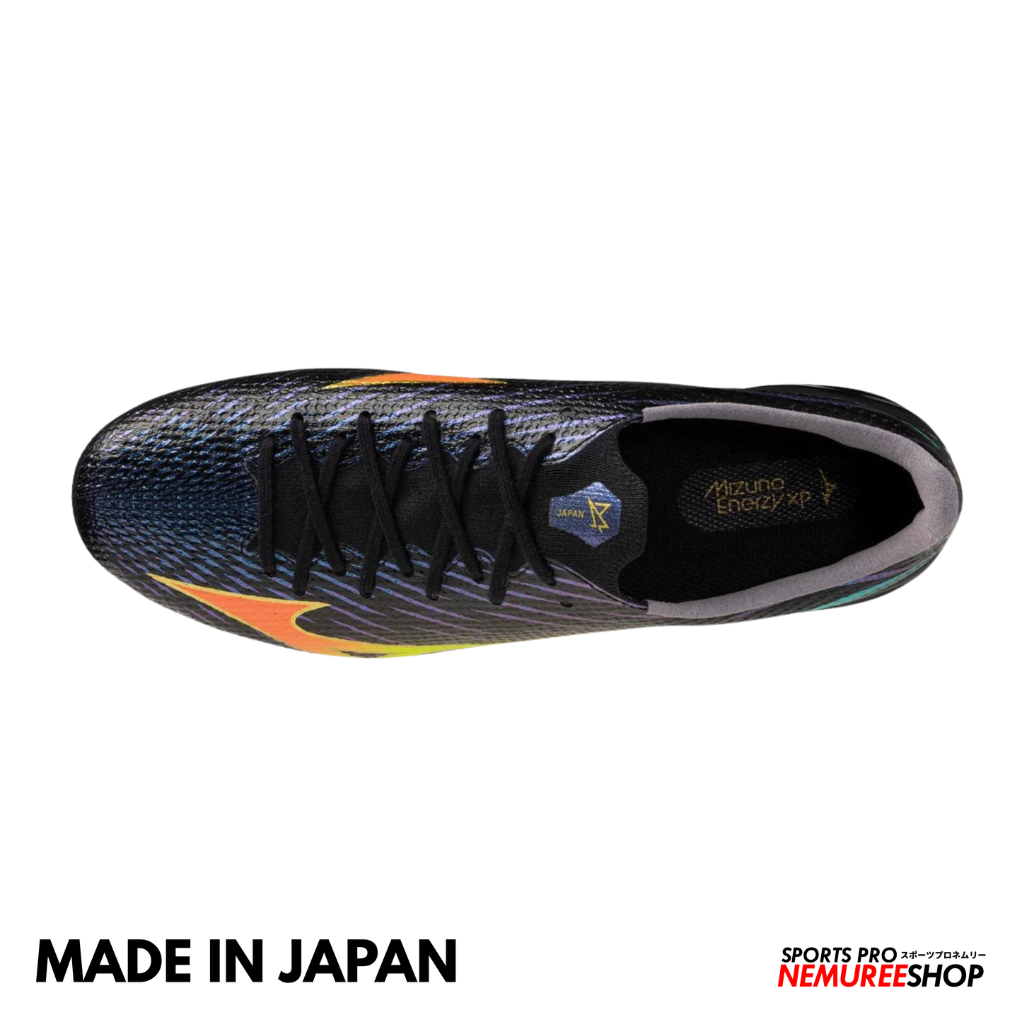 MIZUNO Football Shoes ALPHA 3 JAPAN (BLACK/LAVA ORANGE/EVENING PRIMROSE)