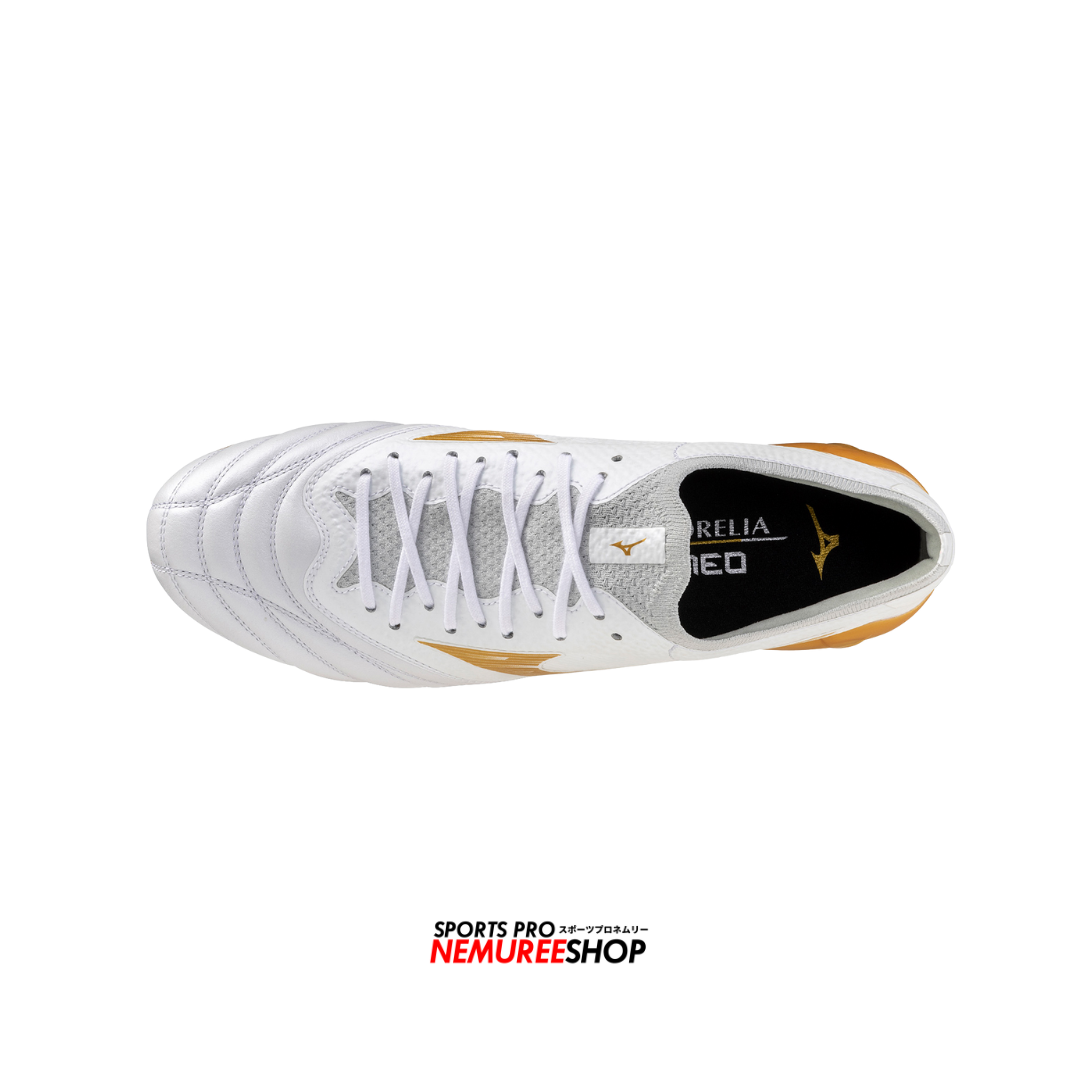 MIZUNO Football Shoes MORELIA NEO 4 BETA ELITE MIX (WHITE / GOLD)