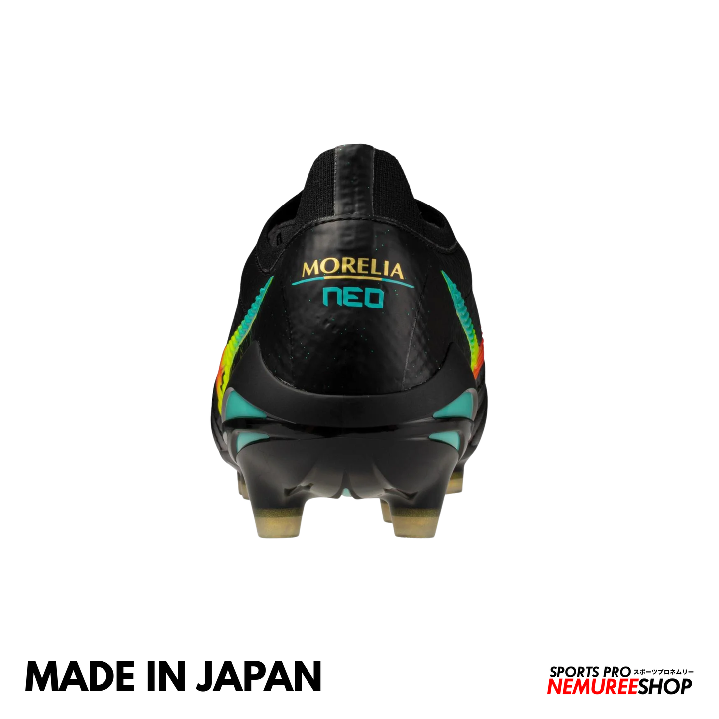 MIZUNO Football Shoes MORELIA NEO 5 BETA JAPAN (BLACK/LAVA ORANGE/ARCADIA)