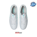 ASICS Soccer Shoes DS LIGHT X-FLY PRO 2 (WHITE/SEA GLASS) - Nemuree Shop - Online Sports Store