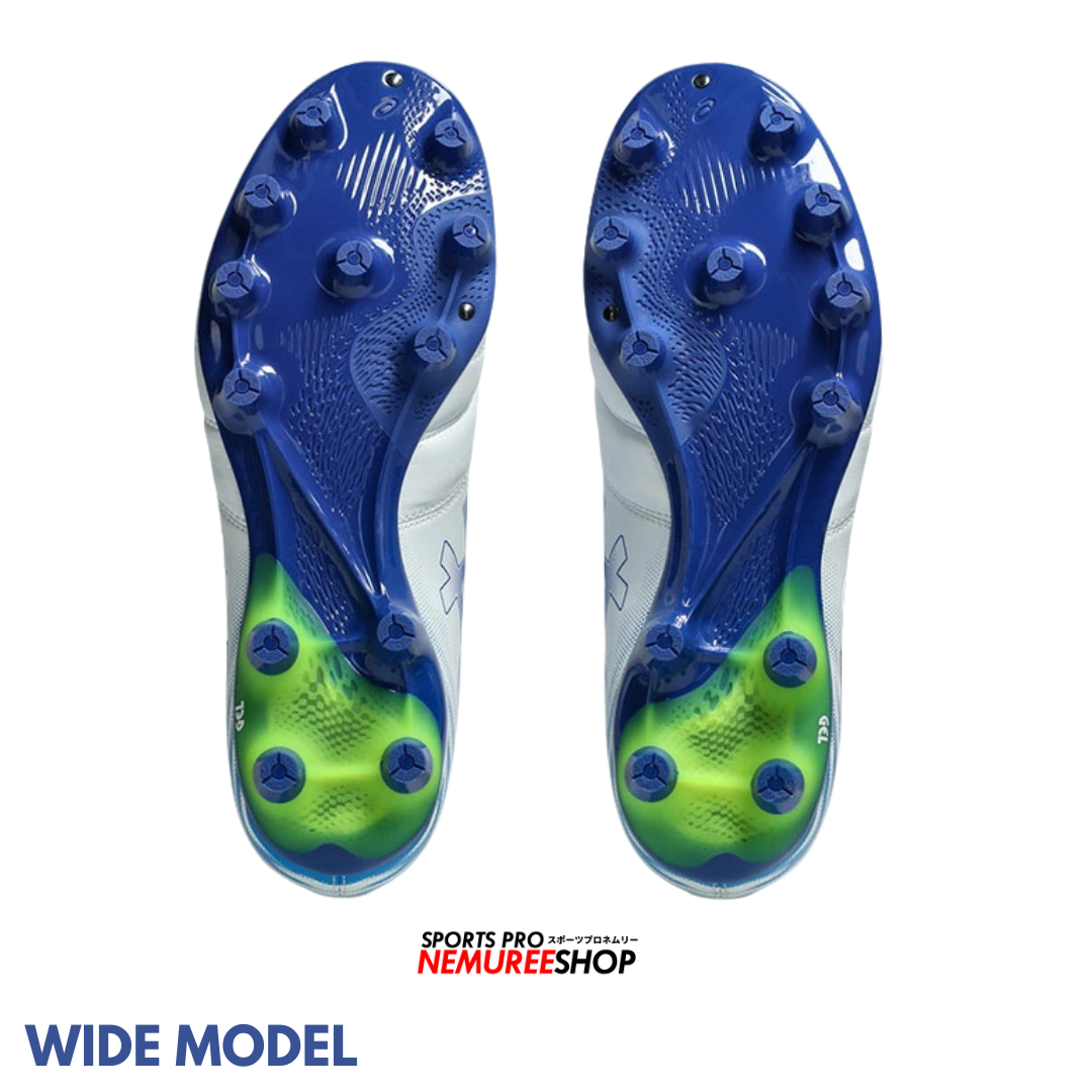 ASICS Football Shoes DS LIGHT PRO WIDE (WHITE/ASICS BLUE) - Nemuree Shop - Online Sports Store