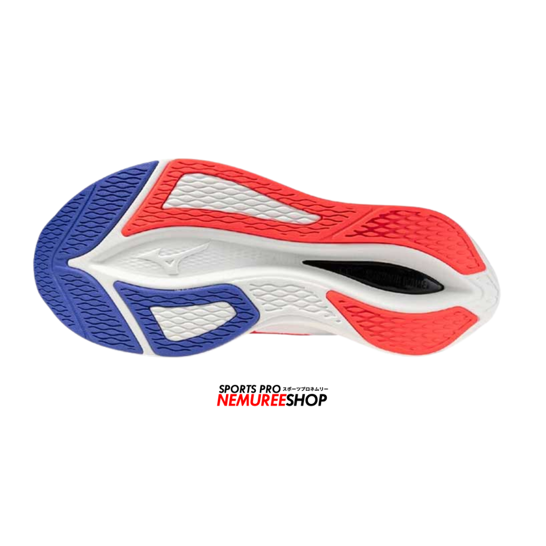 MIZUNO Running Shoes WAVE REBELLION FLASH 3 (WHITE/FIERY CORAL 2/IRIS BLOOM) - Nemuree Shop - Online Sports Store
