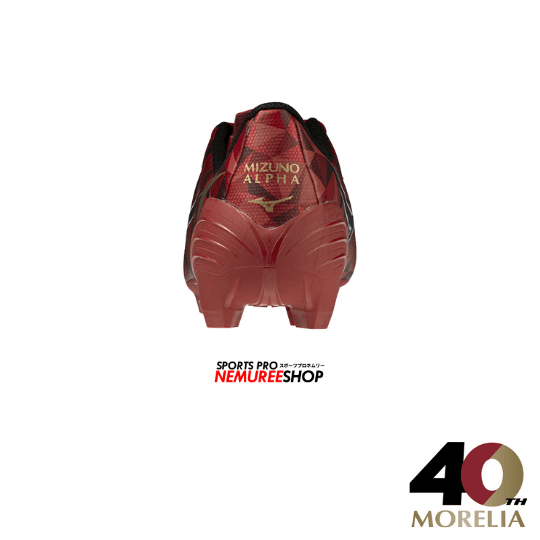 MIZUNO Football Shoes ALPHA 2 SELECT (MORELIA 40TH RED/BLACK/GOLD) - Nemuree Shop - Online Sports Store