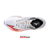 MIZUNO Running Shoes WAVE REBELLION FLASH 3 (WHITE/FIERY CORAL 2/IRIS BLOOM) - Nemuree Shop - Online Sports Store