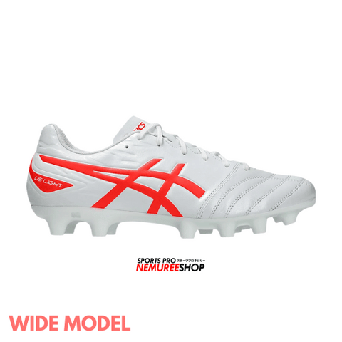 ASICS Football Shoes DS LIGHT CLUB WIDE (WHITE/FLASH RED)