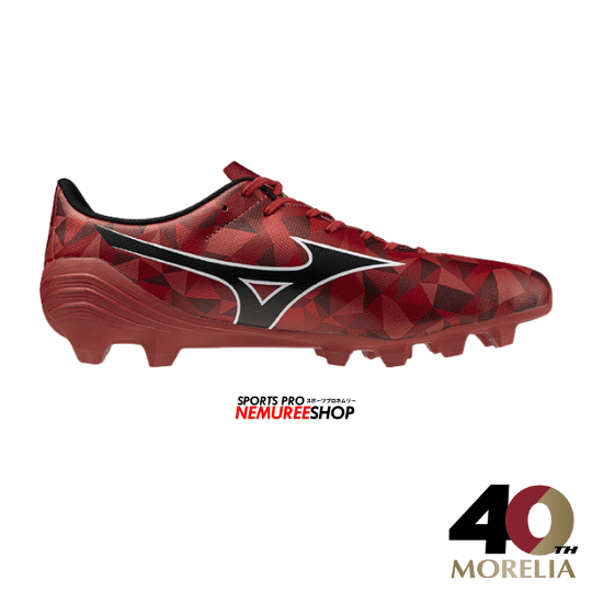 MIZUNO Football Shoes ALPHA 2 SELECT (MORELIA 40TH RED/BLACK/GOLD) - Nemuree Shop - Online Sports Store