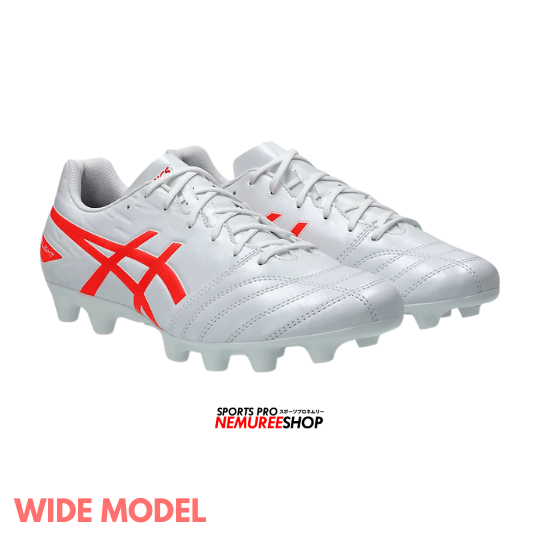 ASICS Football Shoes DS LIGHT CLUB WIDE (WHITE/FLASH RED) - Nemuree Shop - Online Sports Store