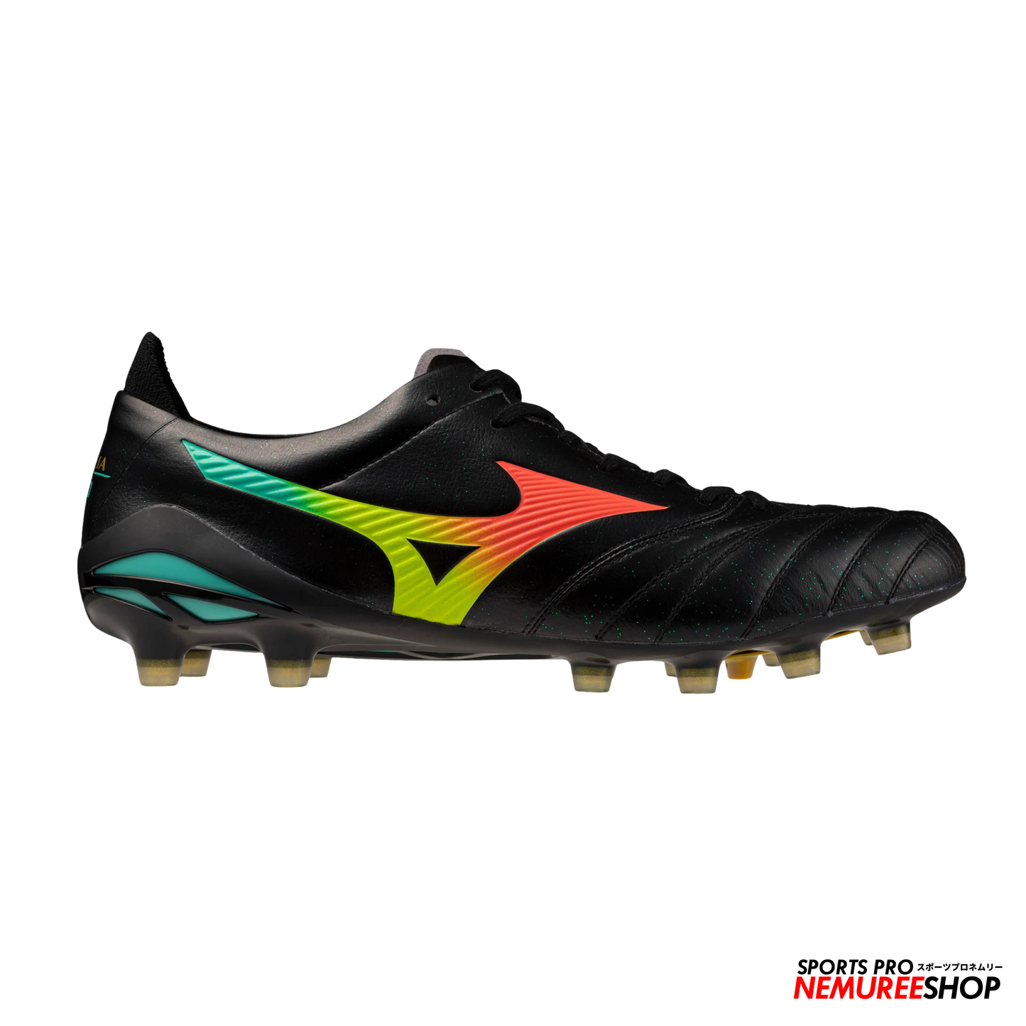 MIZUNO Football Shoes MORELIA NEO 5 ELITE (BLACK/LAVA ORANGE/ARCADIA)