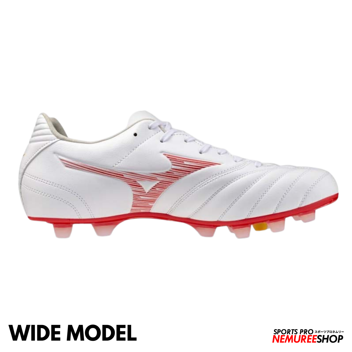 MIZUNO Football Shoes MONARCIDA NEO 3 WIDE PRO (WHITE/MORELIA 40TH RED)