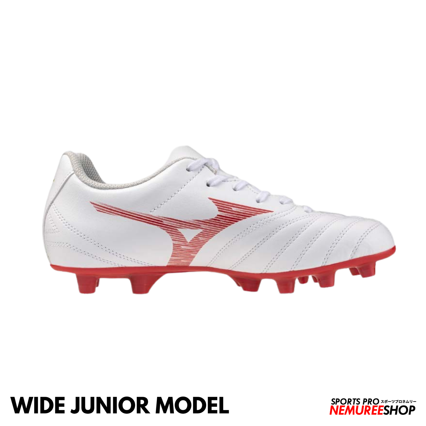 MIZUNO Football Shoes MONARCIDA NEO 3 SELECT JR WIDE (WHITE/MORELIA 40TH RED)