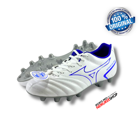 MIZUNO Soccer Shoes MONARCIDA NEO 2 SELECT (WHITE/BLUE) - Nemuree Shop - Online Sports Store