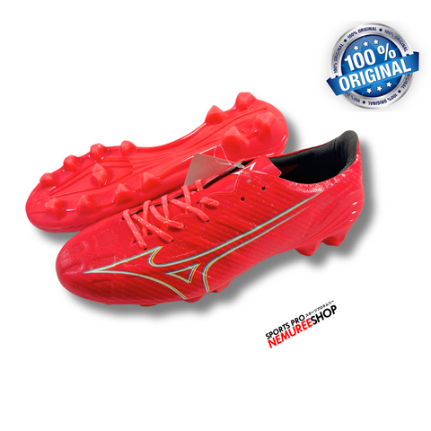 MIZUNO Soccer Shoes ALPHA PRO (FIERY CORAL 2/BOLT 2) - Sports Pro Nemuree Shop - Online Sports Store