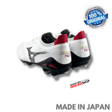 MIZUNO Soccer Shoes MORELIA NEO 4 BETA JAPAN (WHITE/BLACK/CHINESE RED) - Sports Pro Nemuree Shop - Online Sports Store