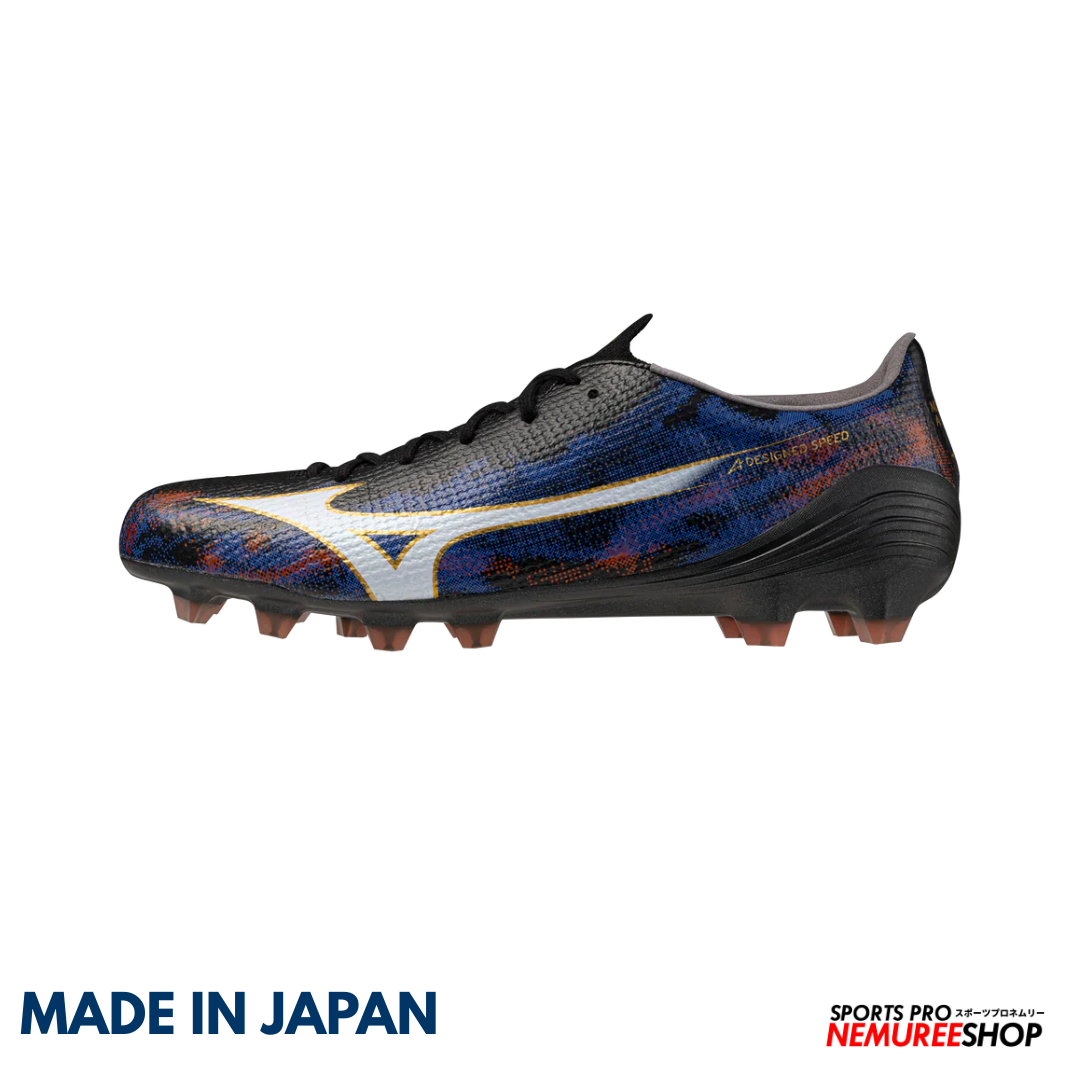 MIZUNO Football Shoes ALPHA 3 JAPAN (BLACK / ANCIENT WATER)