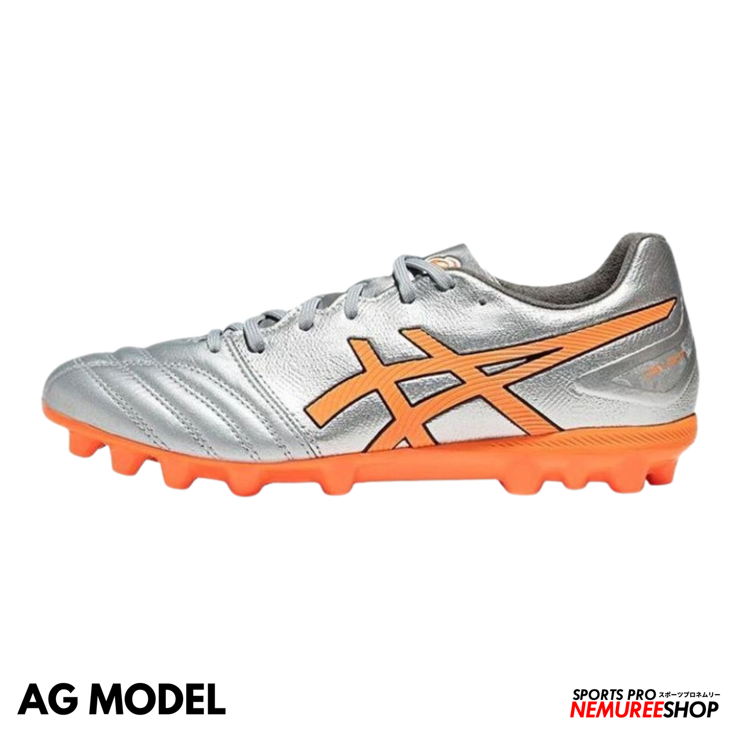 ASICS Football Shoes DS LIGHT PRO AG (PURE SILVER/SHOCKING ORANGE)