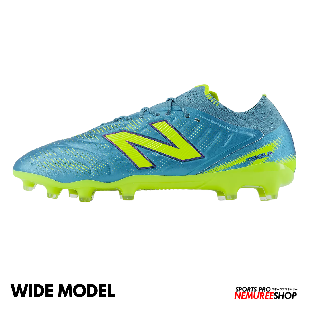 NEW BALANCE Football Shoes TEKELA ELITE MG V5 WIDE (METALIC BLUE / ALKALINE GREEN / NAVY)