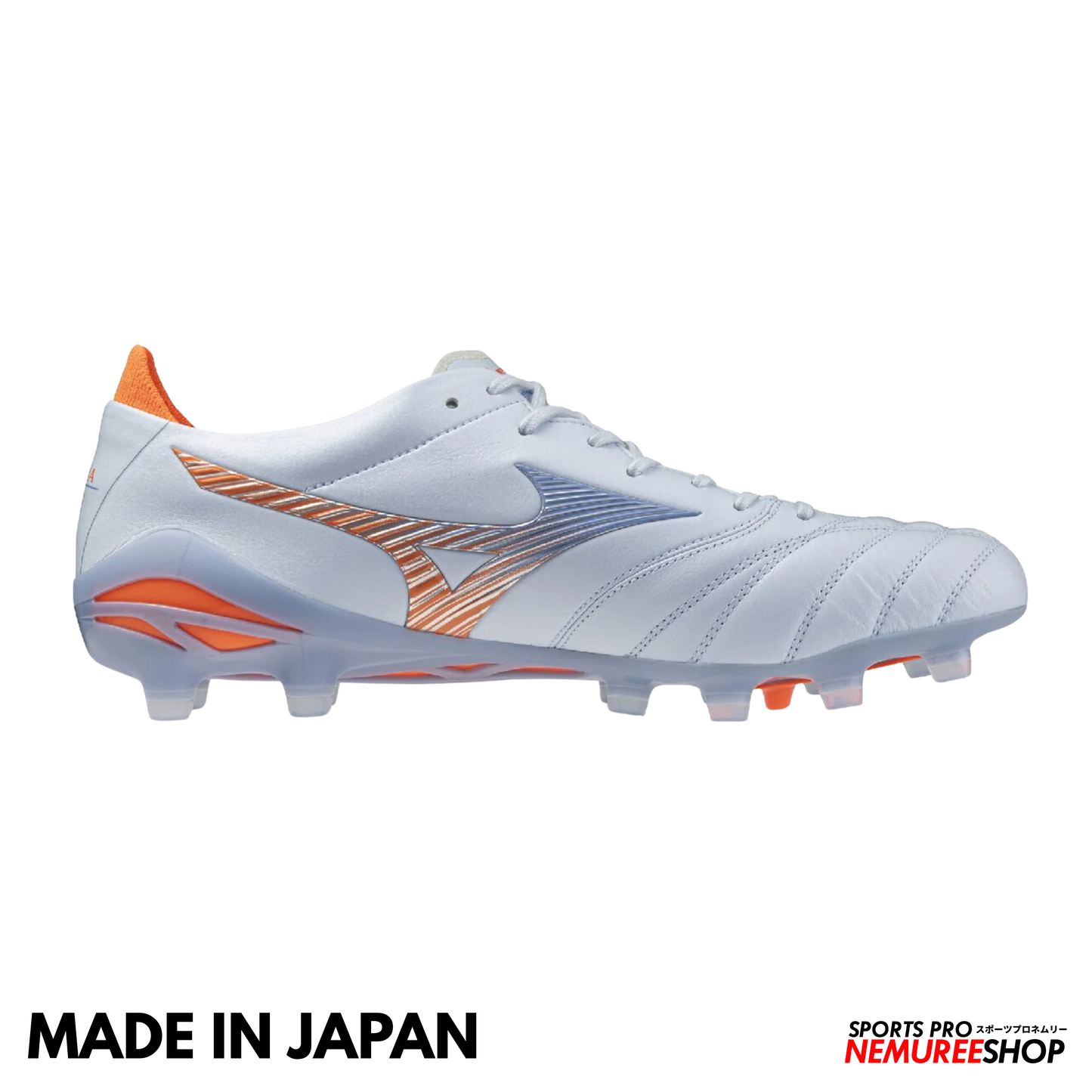 MIZUNO Football Shoes MORELIA NEO 5 JAPAN (BLUE FINCH/CORNFLOWER BLUE/LAVA ORANGE)