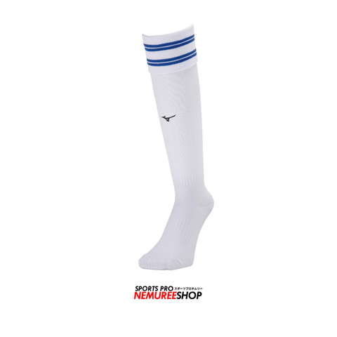 MIZUNO Accessories LINE SOCKS (WHITE/SURF BLUE)