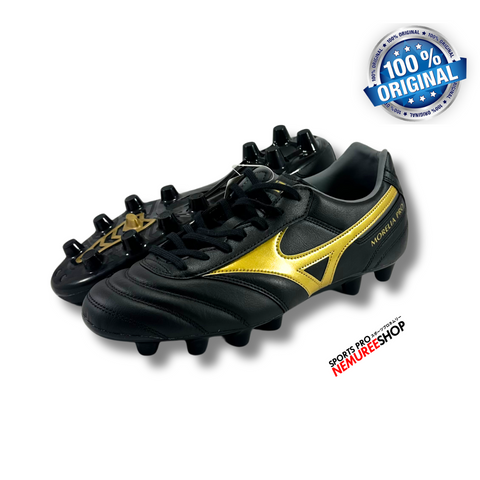 MIZUNO Soccer Shoes MORELIA 2 PRO (BLACK/GOLD) - Nemuree Shop - Online Sports Store