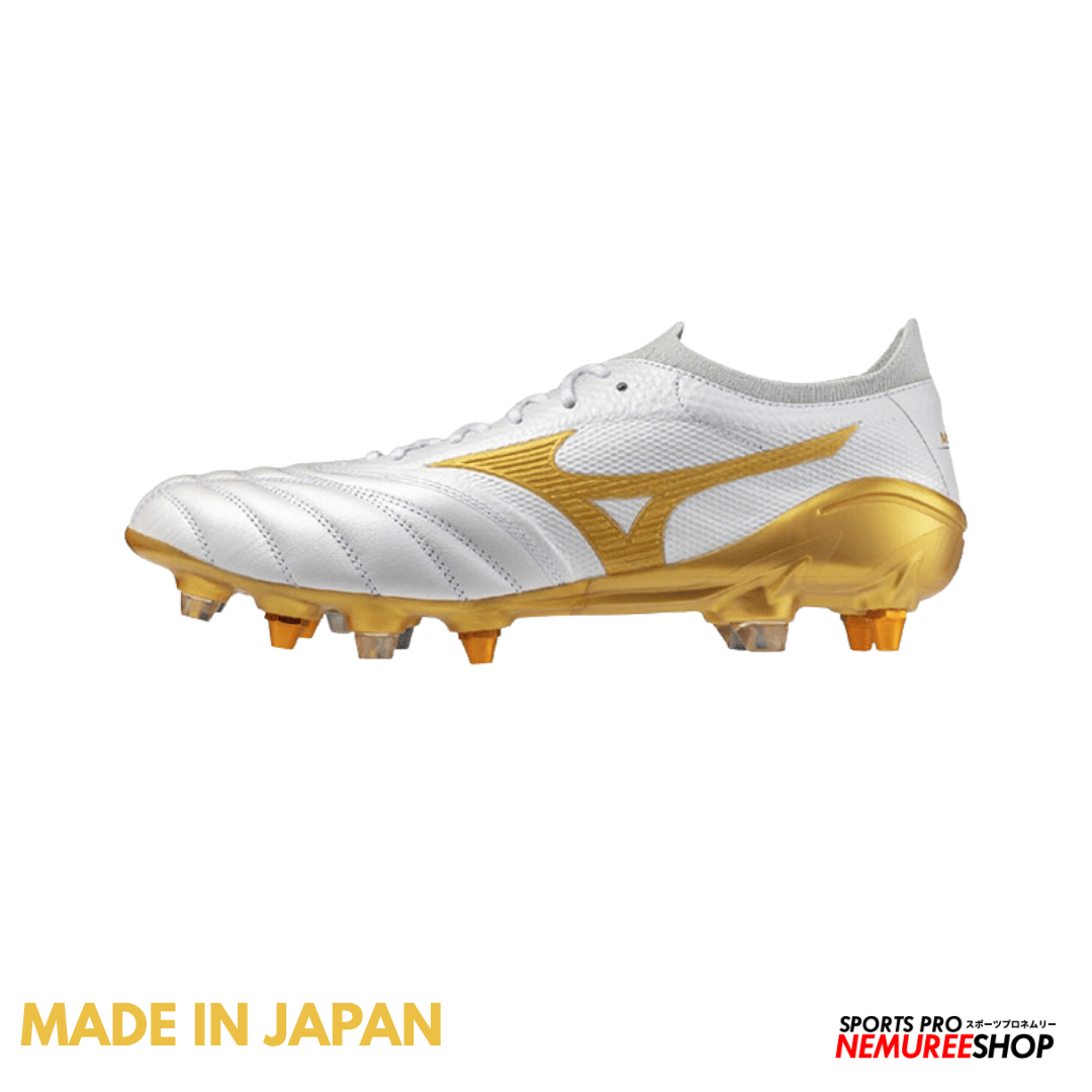 MIZUNO Football Shoes MORELIA NEO 4 BETA JAPAN MIX (WHITE / GOLD)
