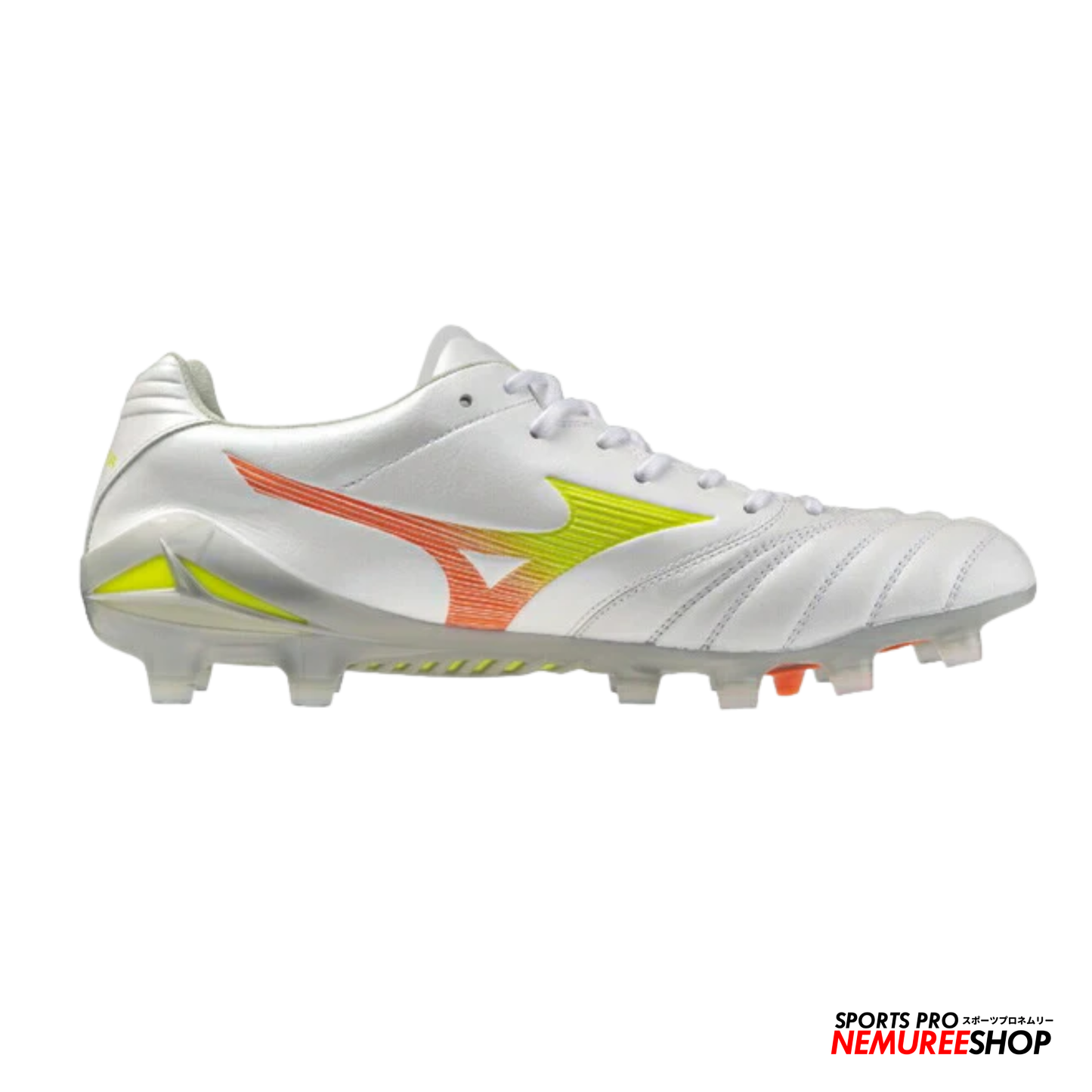 MIZUNO Football Shoes MONARCIDA NEO 3 ELITE (WHITE/EVENING PRIMROSE/LAVA ORANGE)