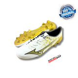 MIZUNO Soccer Shoes ALPHA SELECT (WHITE/ GE GOLD/BLACK) - Sports Pro Nemuree Shop - Online Sports Store