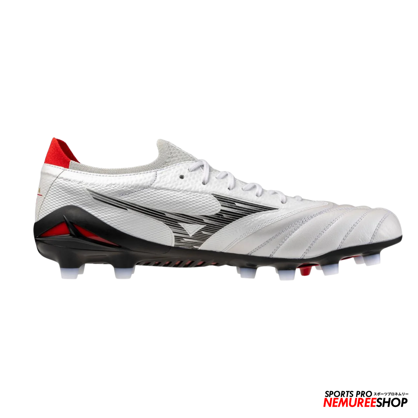 MIZUNO Football Shoes MORELIA NEO 5 BETA ELITE (WHITE/BLACK/CHINESE RED)