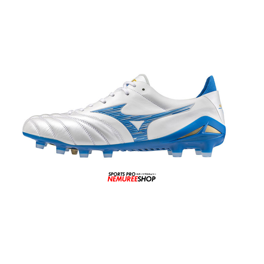 MIZUNO Football Shoes MORELIA NEO 4 JAPAN (WHITE/LASER BLUE/LASER BLUE) - Nemuree Shop - Online Sports Store