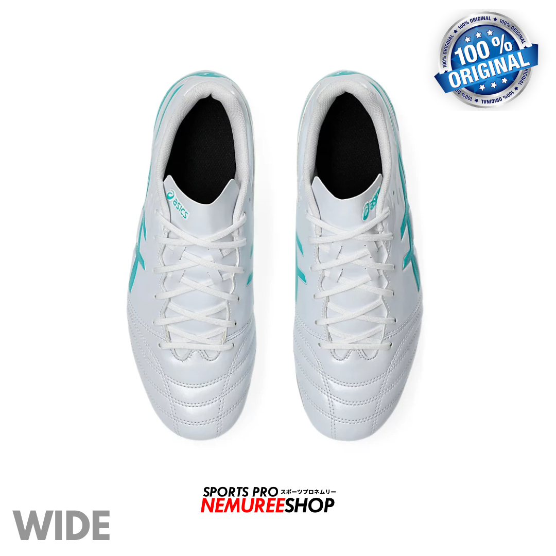 ASICS Football Shoes DS LIGHT CLUB WIDE (WHITE/SEA GLASS) - Nemuree Shop - Online Sports Store