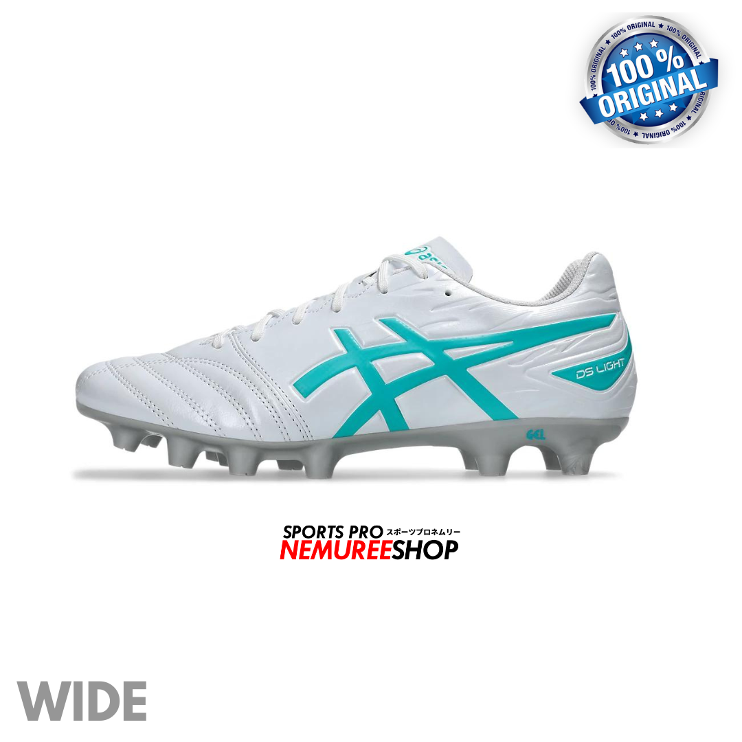 ASICS Football Shoes DS LIGHT CLUB WIDE (WHITE/SEA GLASS) - Nemuree Shop - Online Sports Store