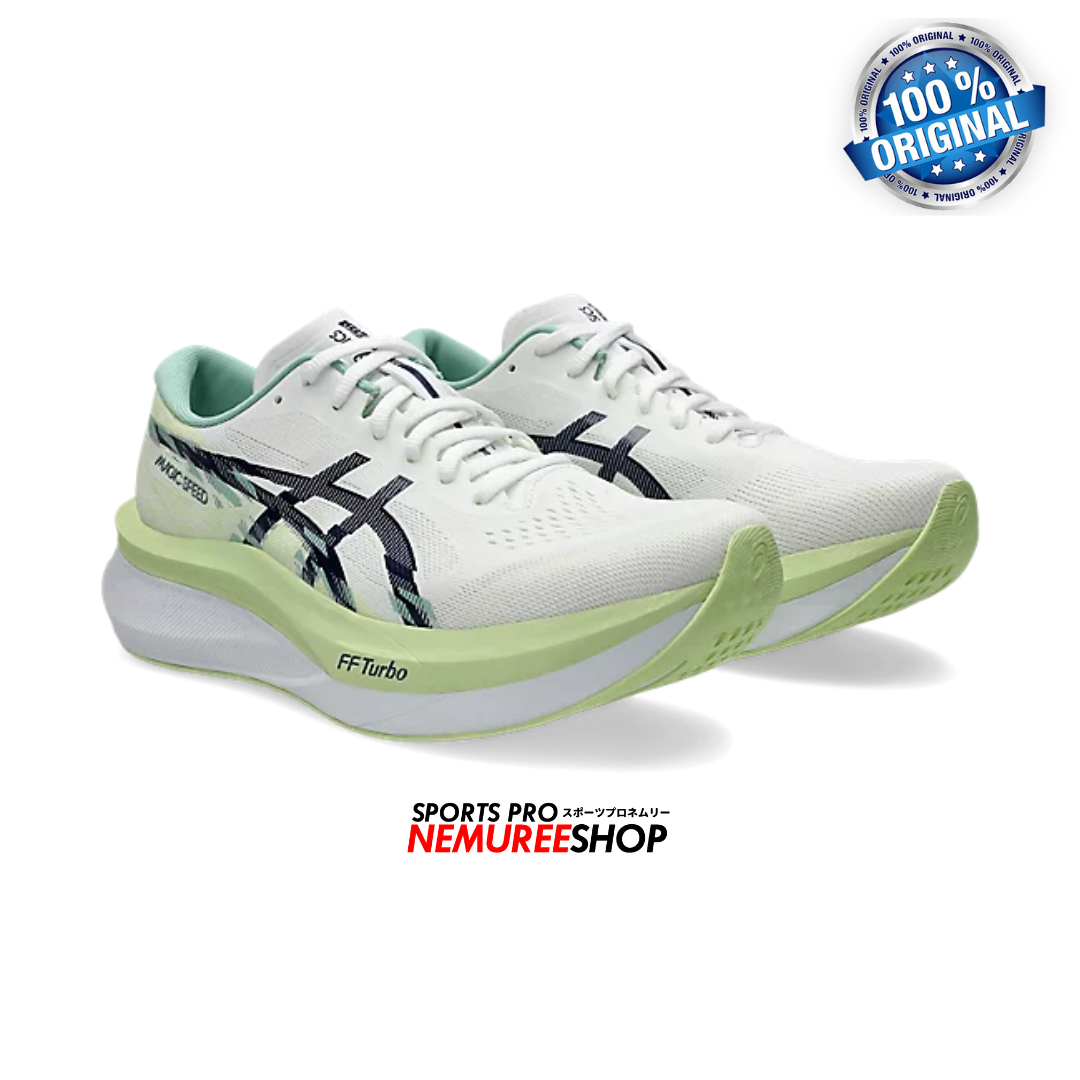 ASICS Running Shoes MAGIC SPEED 4 (WHITE/BLUE EXPANSE) - Nemuree Shop - Online Sports Store