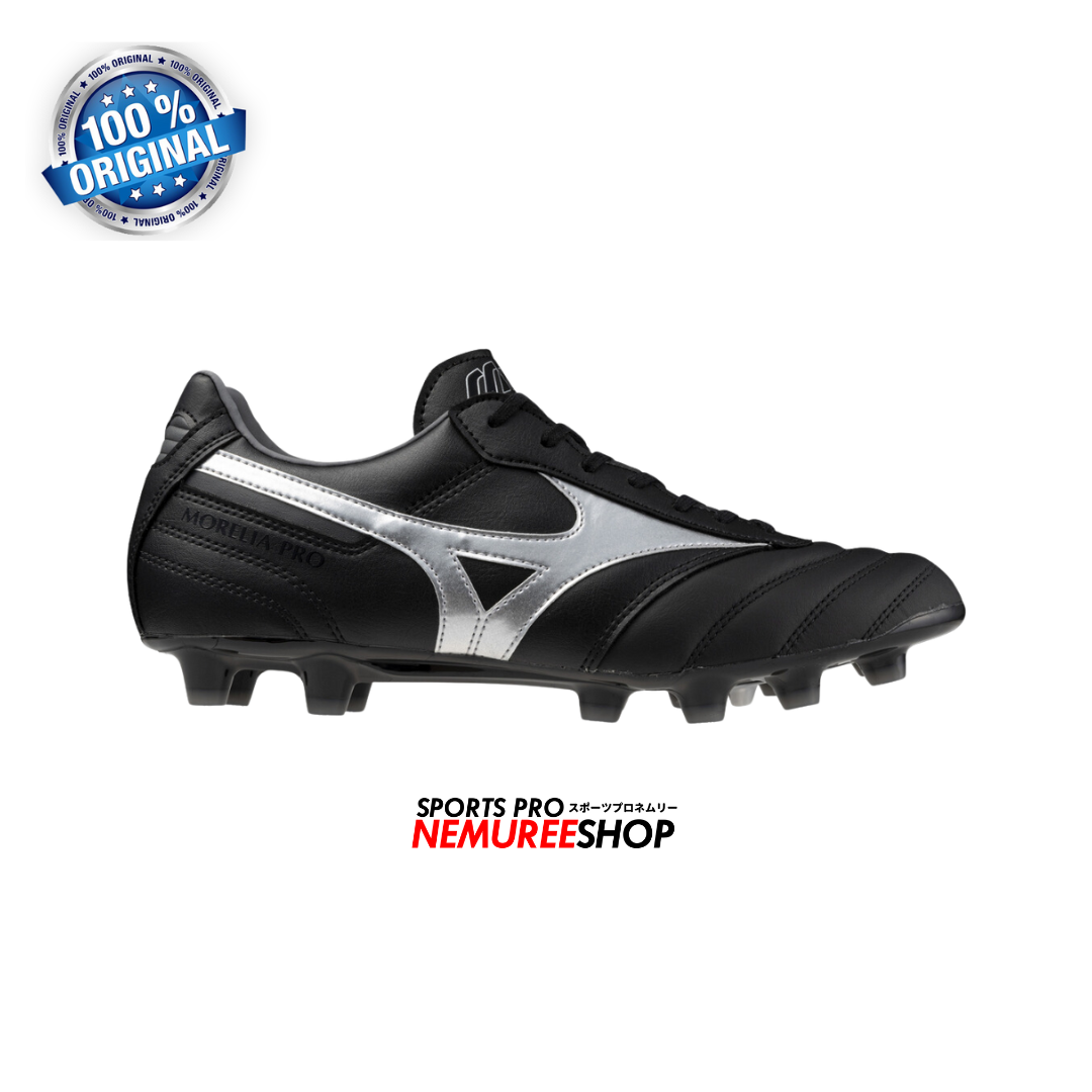 MIZUNO Football Shoes MORELIA 2 PRO (BLACK/GALAXY SILVER) - Nemuree Shop - Online Sports Store