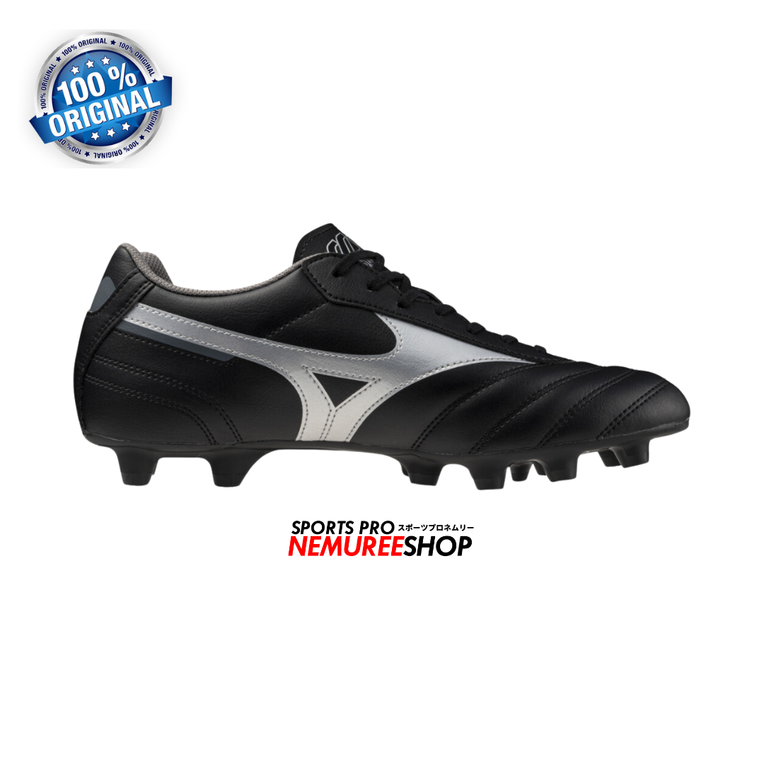 MIZUNO Football Shoes MORELIA 2 CLUB (BLACK/GALAXY SILVER) - Nemuree Shop - Online Sports Store