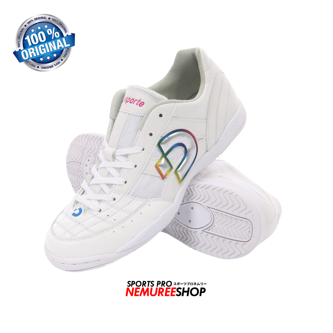 DESPORTE Futsal Shoes RIO LL ID (PEARL WHITE/SILVER) - Nemuree Shop - Online Sports Store