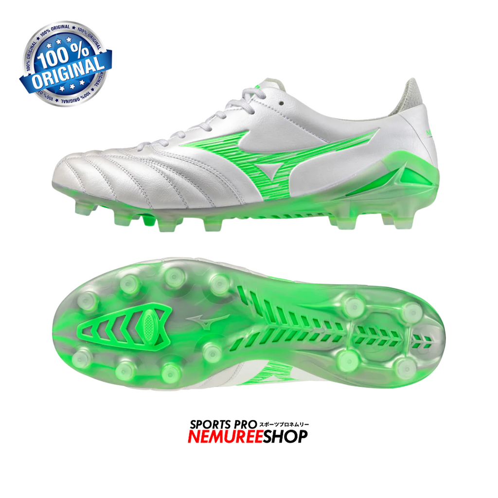 MIZUNO Football Shoes MORELIA NEO 4 ELITE (WHITE/NEON GREEN/COOL MIZUNO Football Shoes MORELIA NEO 4 ELITE (WHITE/NEON GREEN/COOL