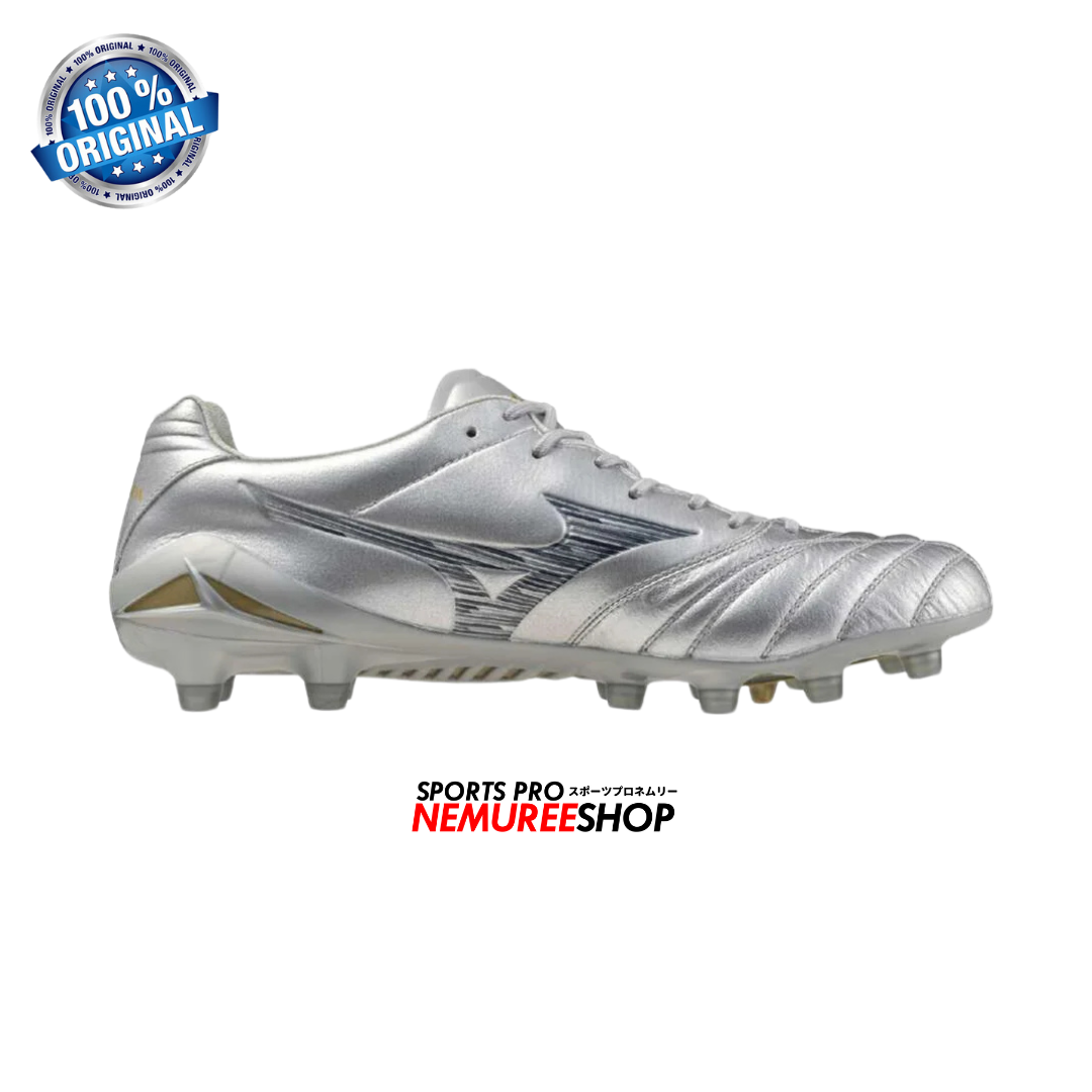 MIZUNO Football Shoes MONARCIDA NEO 3 ELITE (GALAXY SILVER/GOLD/8605C) - Nemuree Shop - Online Sports Store