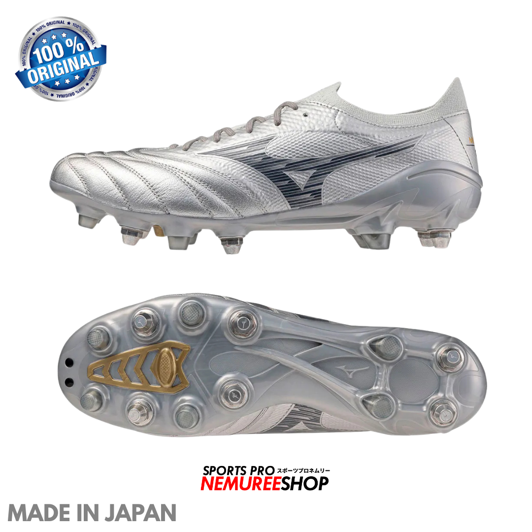 MIZUNO Football Shoes MORELIA NEO 4 BETA JAPAN MIX (GALAXY SILVER/GOLD/8605C) - Nemuree Shop - Online Sports Store