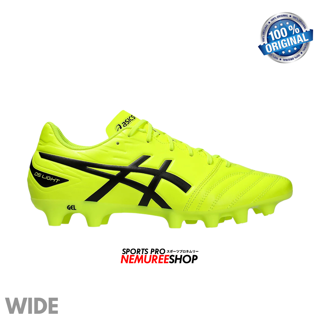 ASICS Football Shoes DS LIGHT CLUB WIDE (SAFETY YELLOW/BLACK) - Nemuree Shop - Online Sports Store