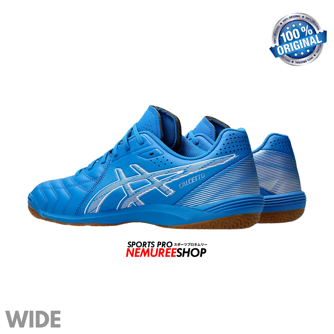 ASICS Futsal Shoes CALCETTO WD 9 (DIRECTOIRE BLUE/WHITE) - Nemuree Shop - Online Sports Store
