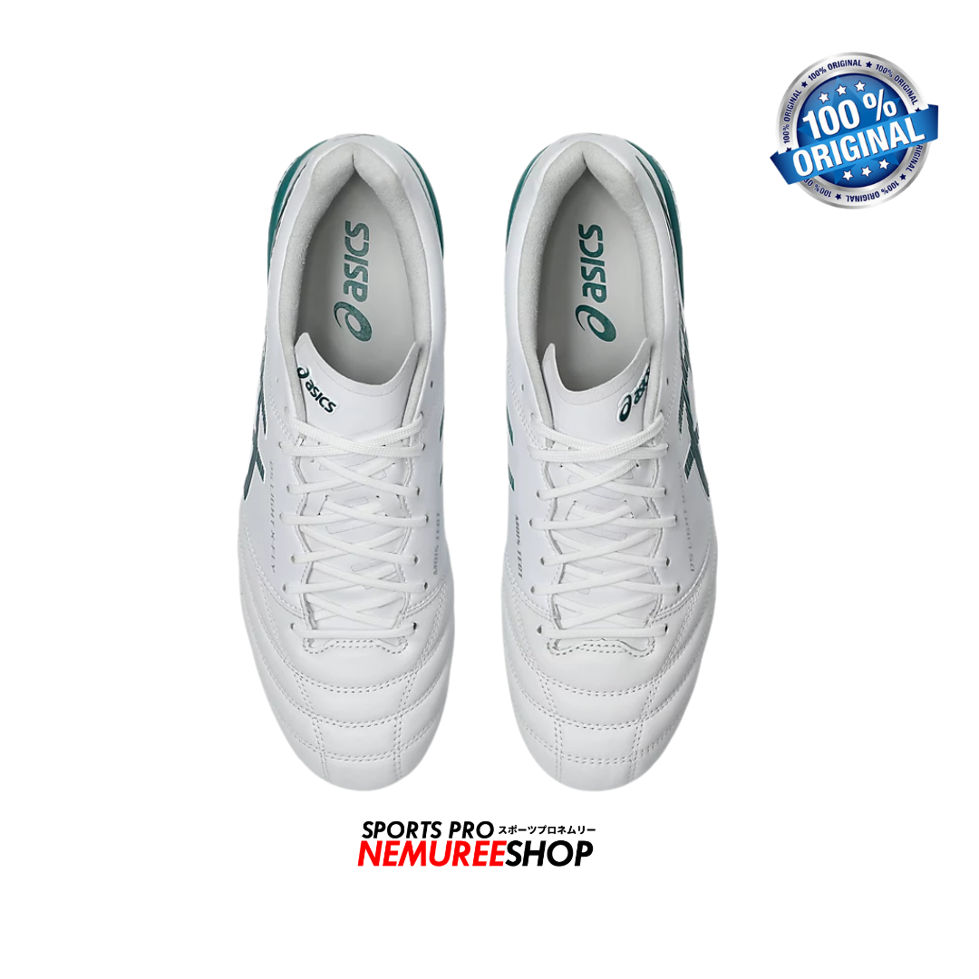ASICS Football Shoes DS LIGHT X-FLY 5 (WHITE/RAINY LAKE) - Nemuree Shop - Online Sports Store