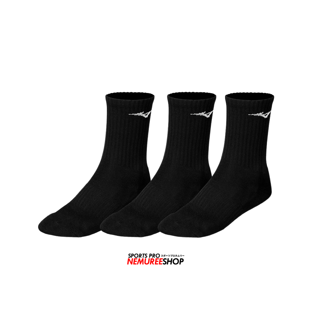 MIZUNO Accessories TRAINING 3P SOCKS (BLACK) - Nemuree Shop - Online Sports Store