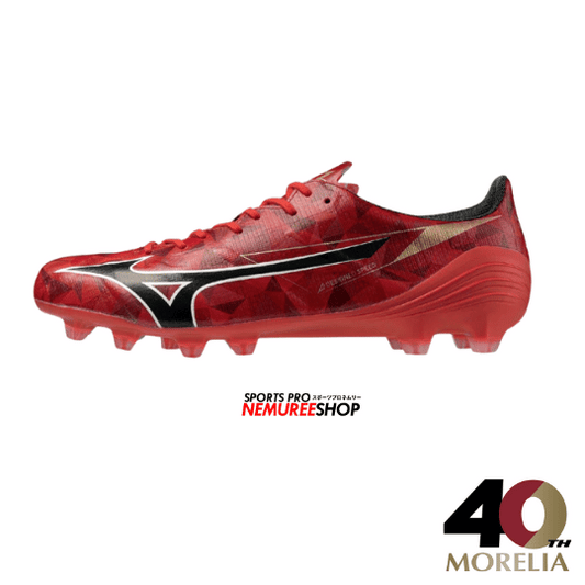 MIZUNO Football Shoes ALPHA 2 ELITE (MORELIA 40TH RED/BLACK/GOLD) - Nemuree Shop - Online Sports Store