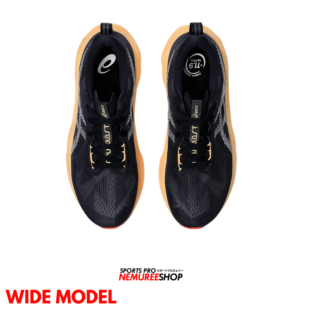 ASICS Running Shoes NOVABLAST 5 WIDE (MIDNIGHT / ORANGE GLOW) - Nemuree Shop - Online Sports Store