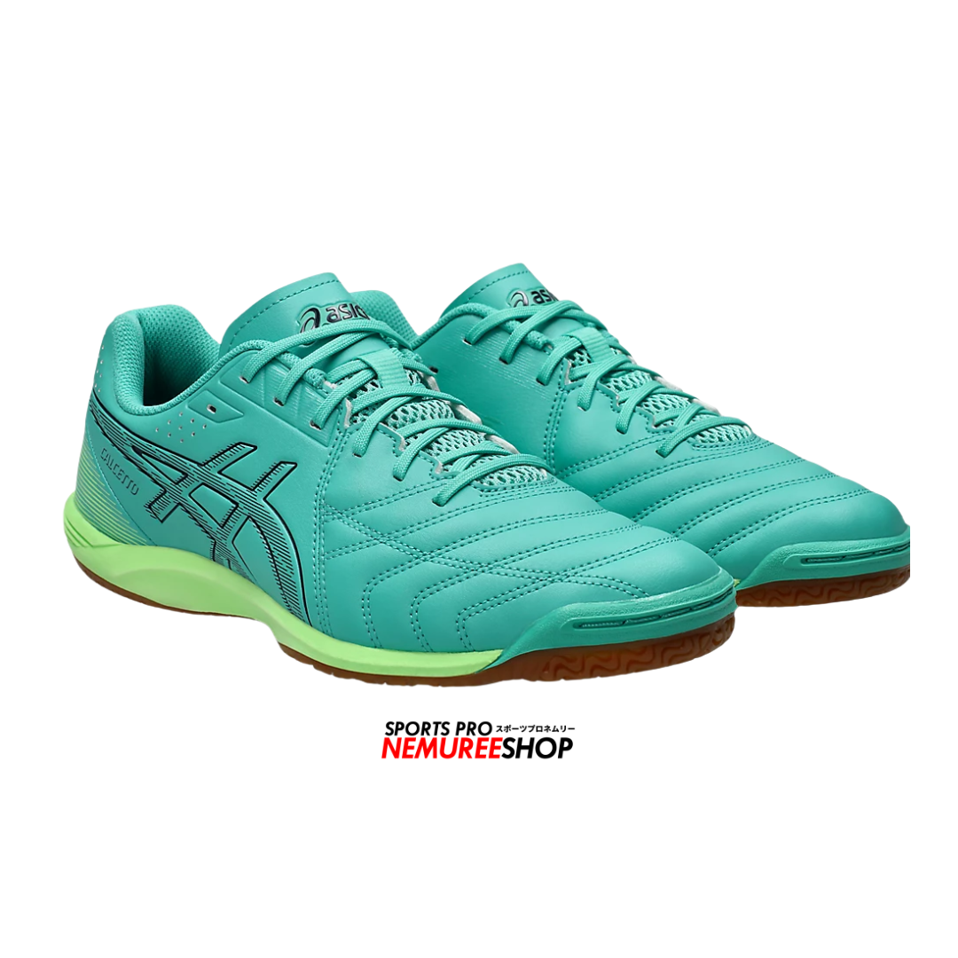 ASICS Futsal Shoes CALCETTO WD 9 (AURORA GREEN / MIDNIGHT)