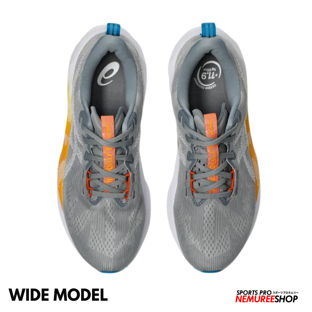 ASICS Running Shoes NOVABLAST 5 WIDE (GRAVEL/WHITE)